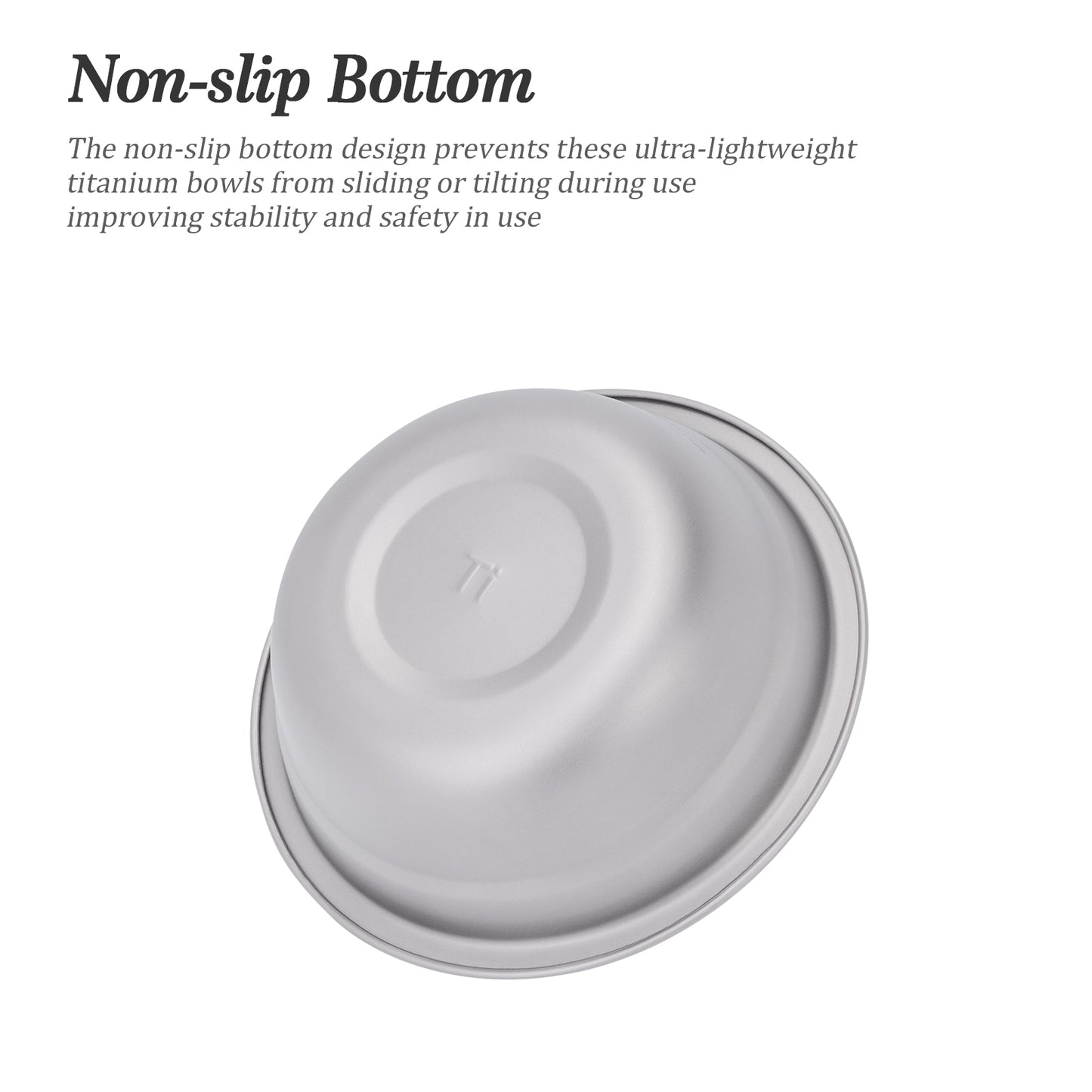 Boundless Voyage Titanium Bowl 500ml – Ultralight & Portable Camping Tableware for Outdoor Adventures