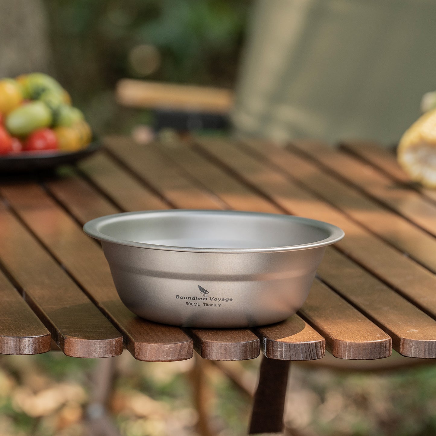 Boundless Voyage Titanium Bowl 500ml – Ultralight & Portable Camping Tableware for Outdoor Adventures
