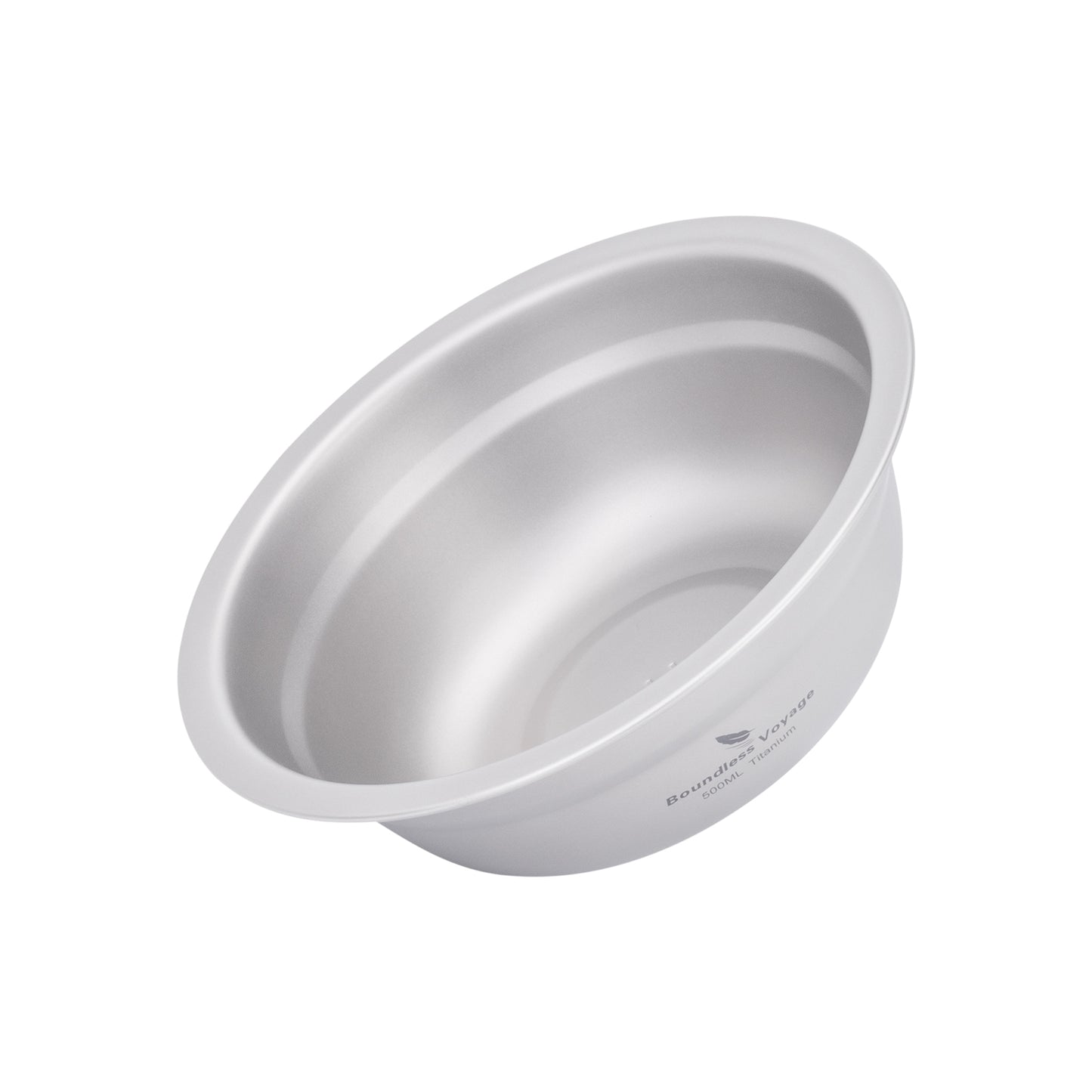 Boundless Voyage Titanium Bowl 500ml – Ultralight & Portable Camping Tableware for Outdoor Adventures