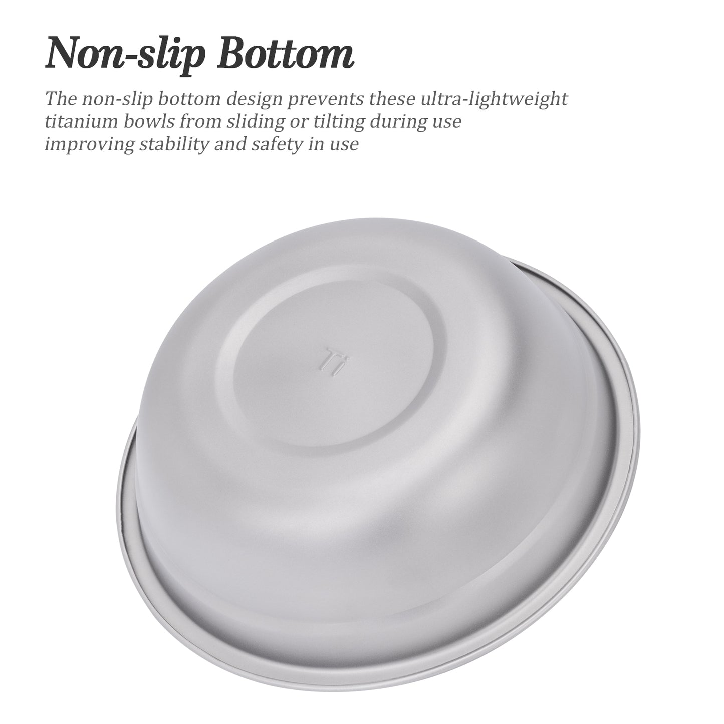 Boundless Voyage Titanium Bowl Rice Soup Salad Serving Bowl Ultralight Outdoor Camping Travel Durable Portable Tableware 1000ML