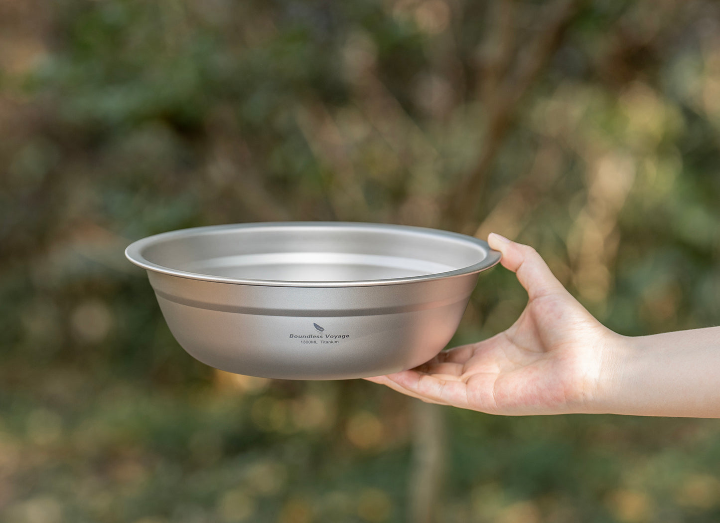 Boundless Voyage 1300ml Titanium Bowl – Eco-Friendly, Ultralight & Durable | Outdoor Camping, Travel & Portable Tableware