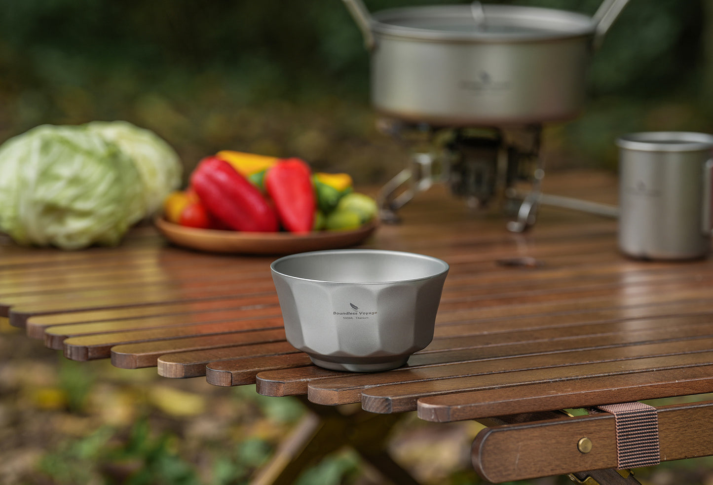 Boundless Voyage 500ml Titanium Double-Walled Bowl – Anti-Scalding, Lightweight & Rust-Proof for Camping, Hiking, Outdoor & Home Use