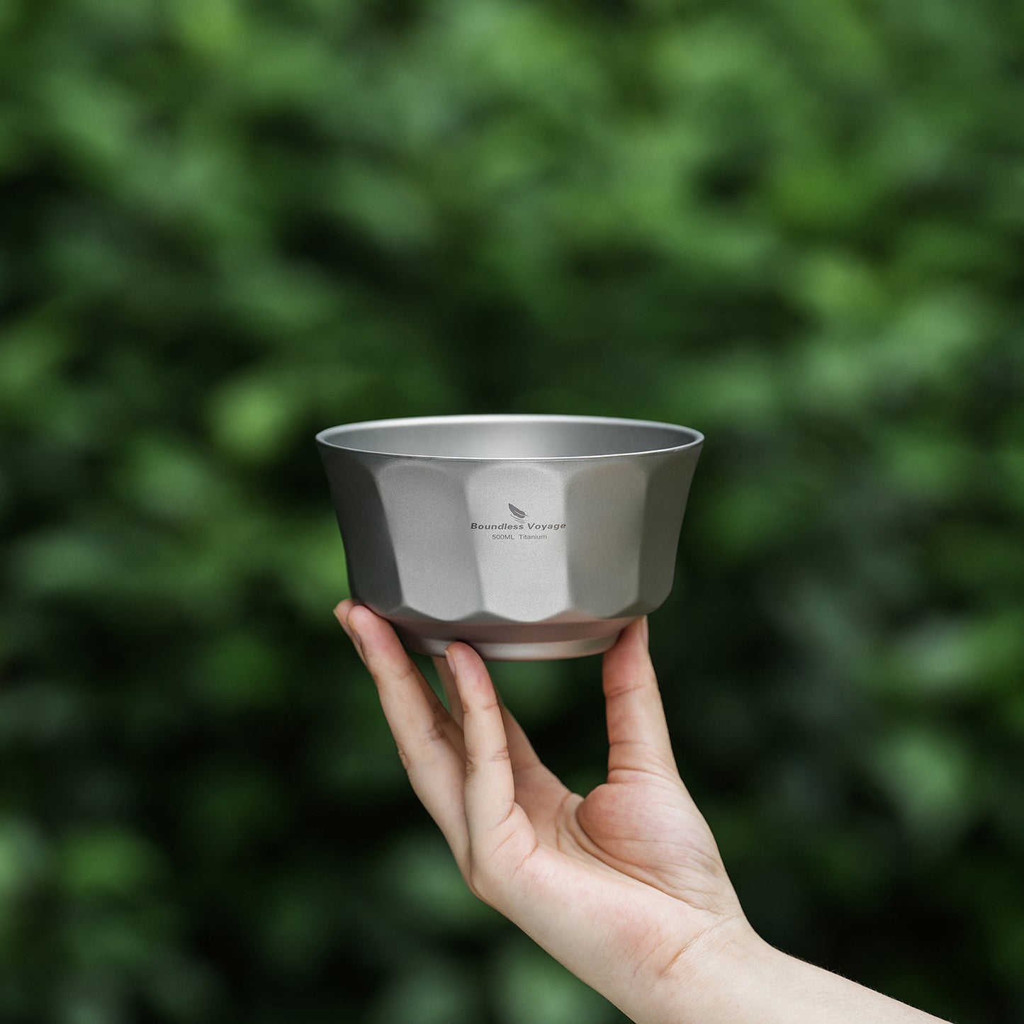 Boundless Voyage 500ml Titanium Double-Walled Bowl – Anti-Scalding, Lightweight & Rust-Proof for Camping, Hiking, Outdoor & Home Use