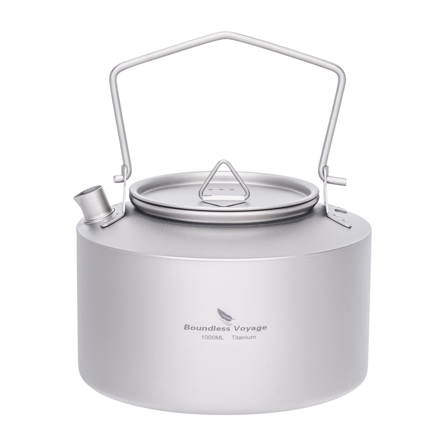 Boundless Voyage 1000ml Titanium Kettle with Folding Handle – Eco-Friendly, Lightweight & Durable | Ideal for Camping, Hiking & Outdoor Use