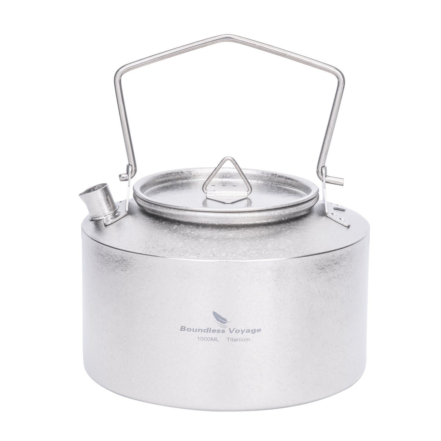 Boundless Voyage 1000ml Titanium Kettle with Folding Handle – Eco-Friendly, Lightweight & Durable | Ideal for Camping, Hiking & Outdoor Use