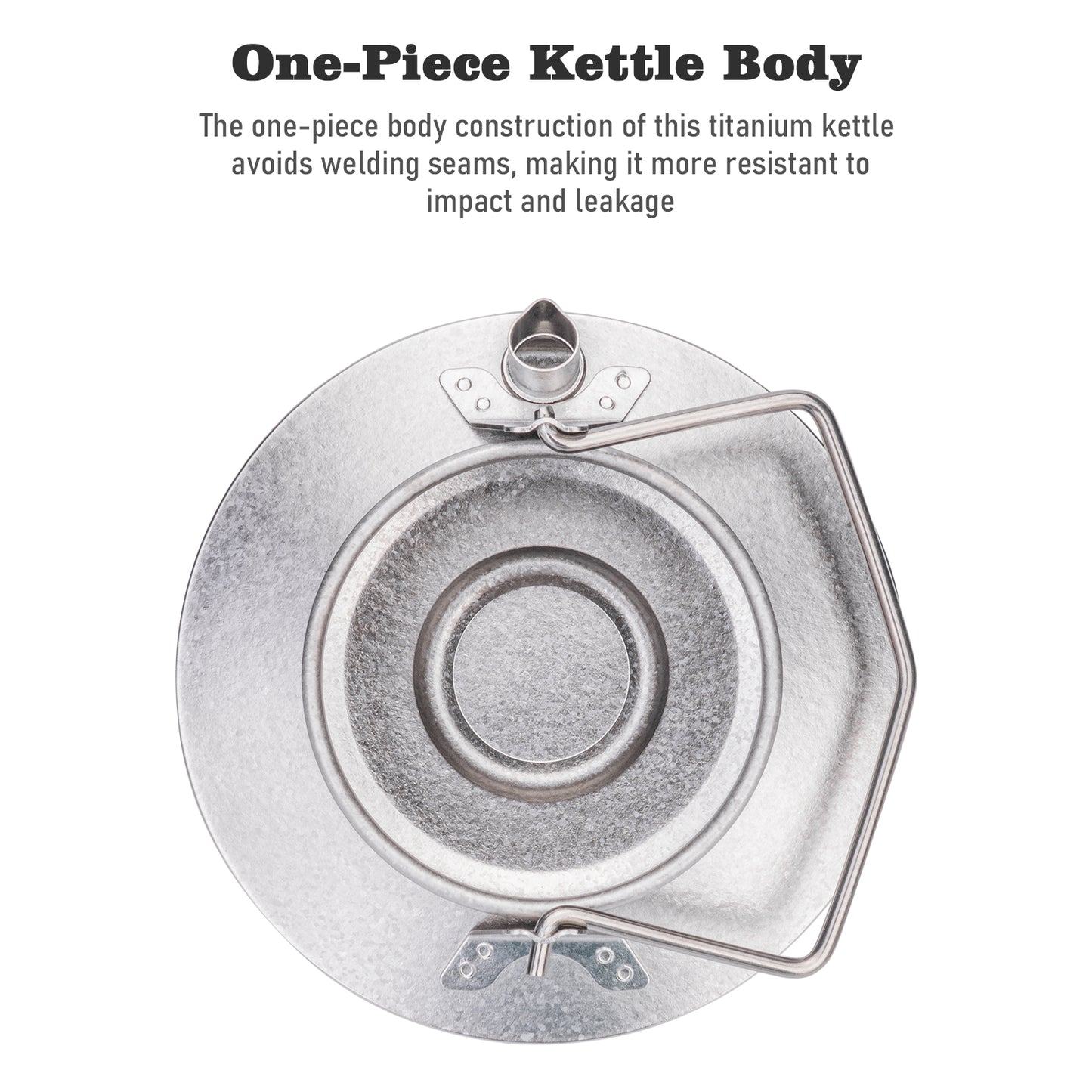 Boundless Voyage 1000ml Titanium Kettle with Folding Handle – Eco-Friendly, Lightweight & Durable | Ideal for Camping, Hiking & Outdoor Use