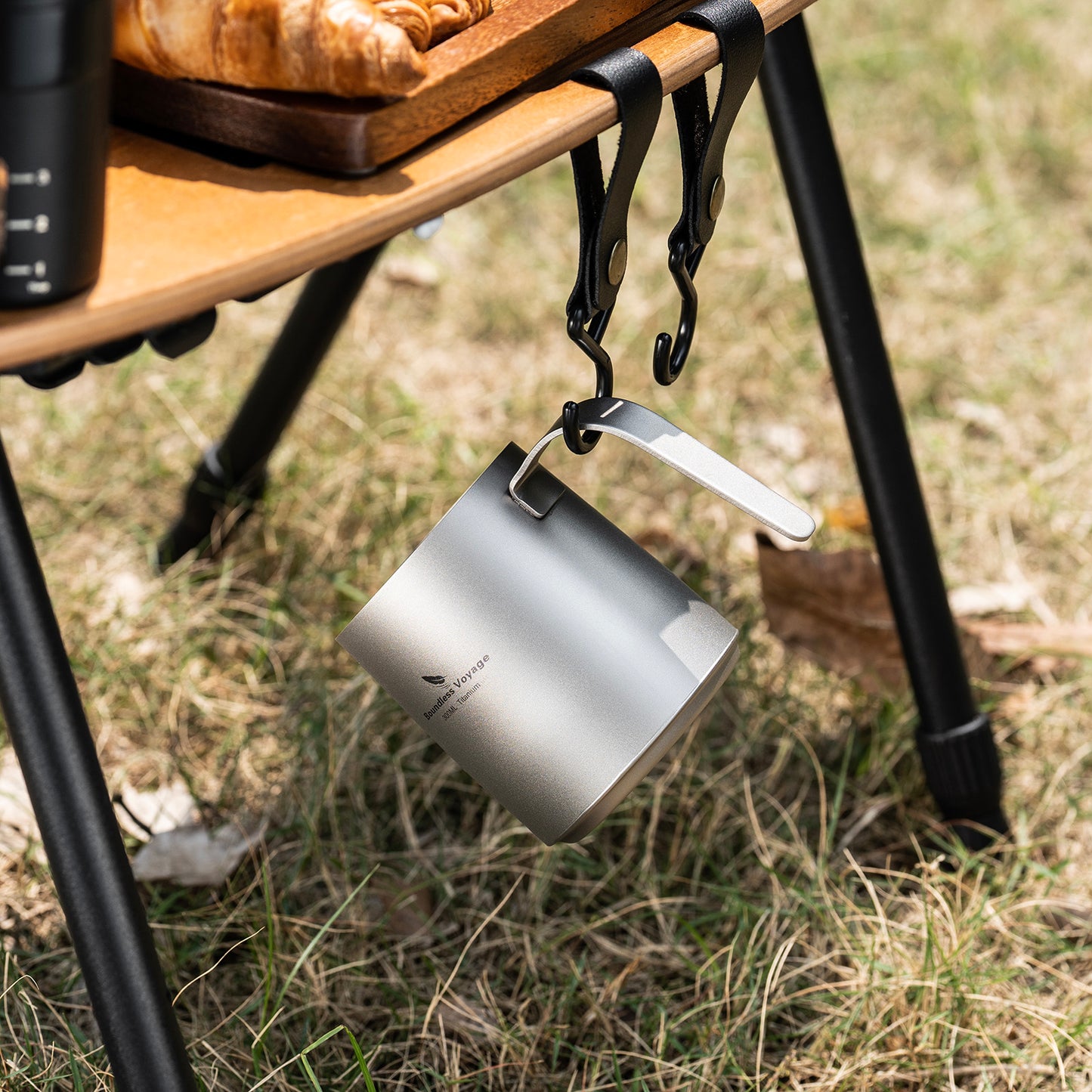 Boundless Voyage Titanium Pour-over Coffee Maker Set – 300ml Camping Mug with Detachable Dripper, Ultralight Portable Outdoor Coffee Brewer