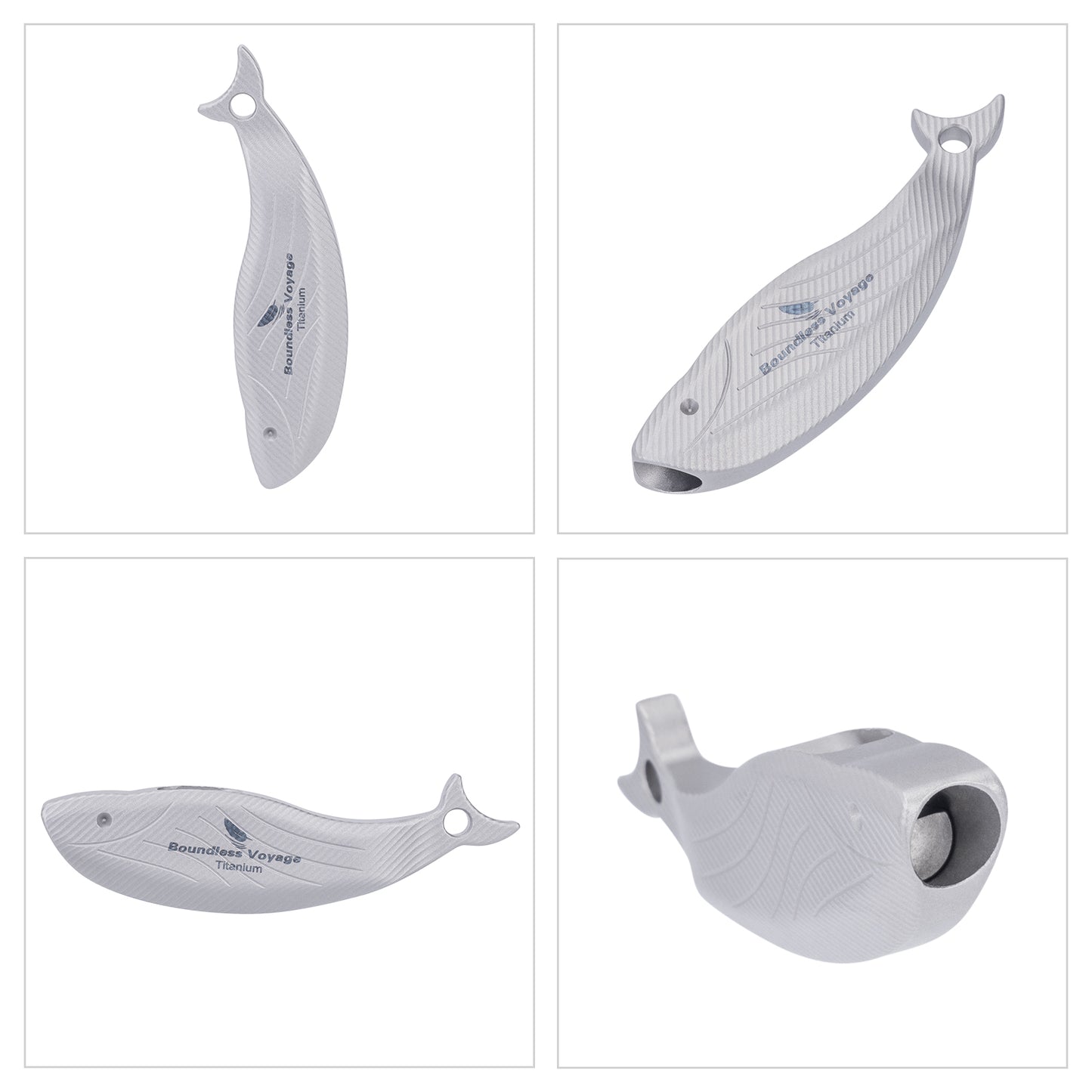 Boundless Voyage 120dB Titanium Survival Whistle – Compact, Ultralight & Rust-Proof Emergency Safety Whistle for Hiking, Camping & Outdoor Rescue