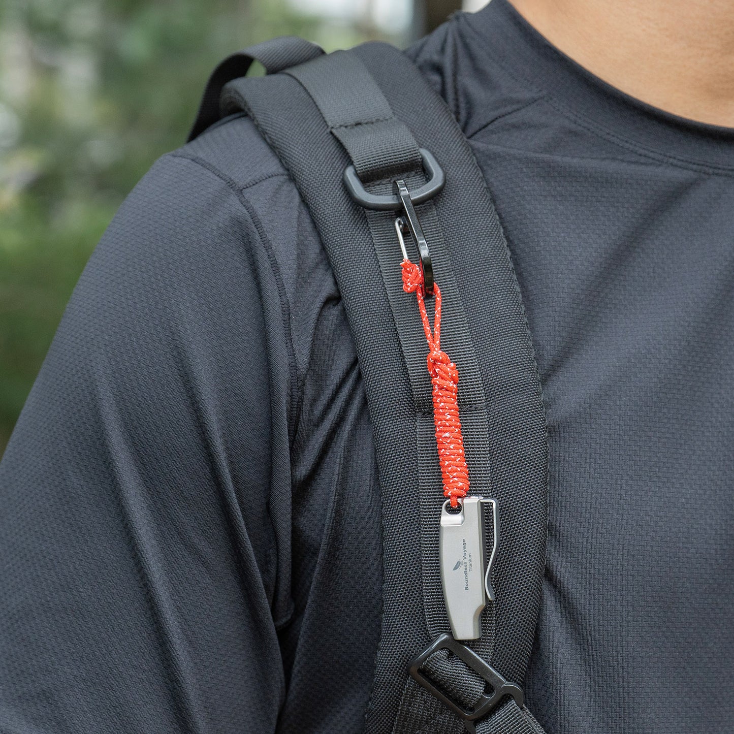 Boundless Voyage 120dB Titanium Survival Whistle – Ultralight, Rust-Proof Emergency Whistle for Hiking, Camping & Outdoor Rescue