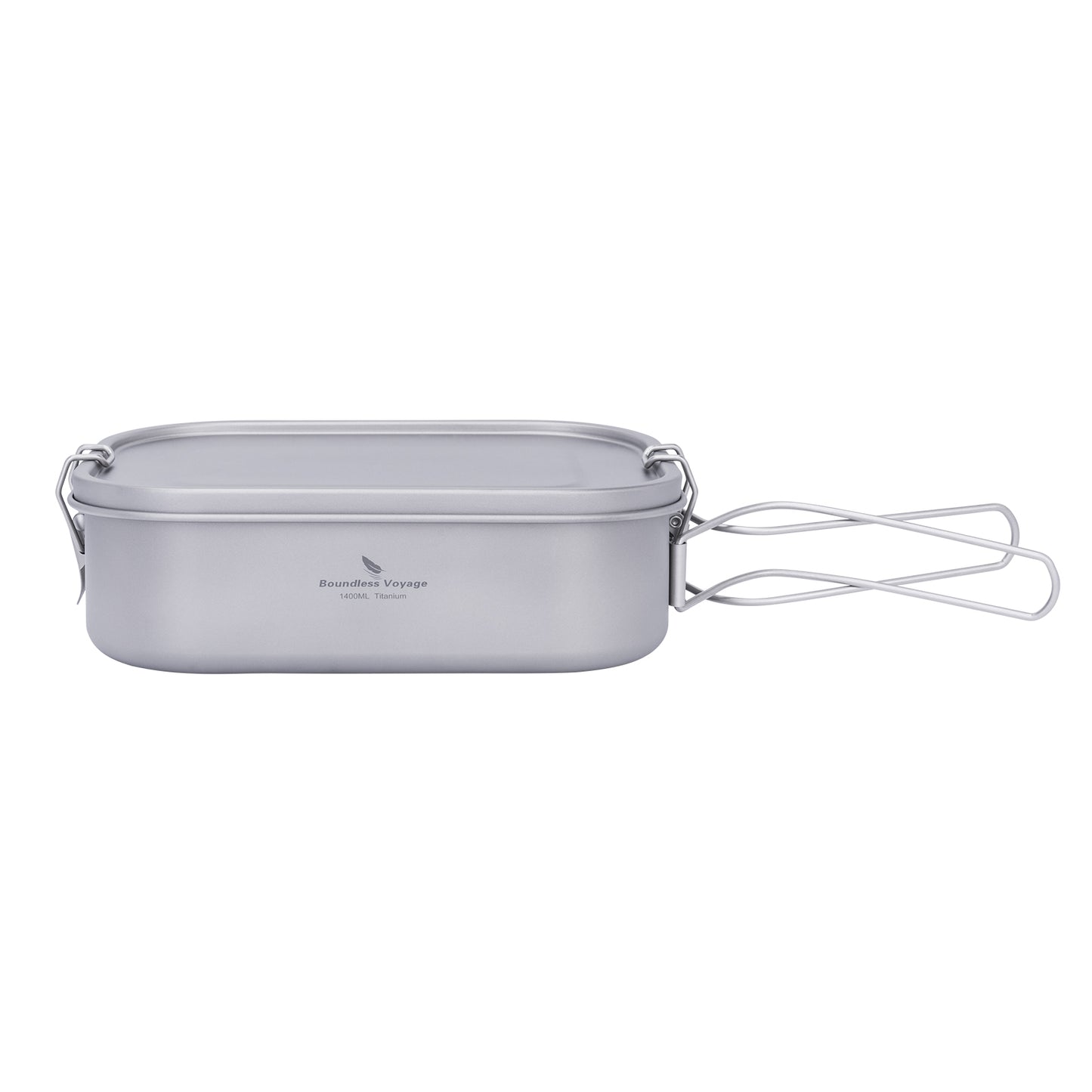 Boundless Voyage Titanium Bento with Lid & Handle Outdoor Camping Tableware Cookware Leak Proof Lunch Box Container
