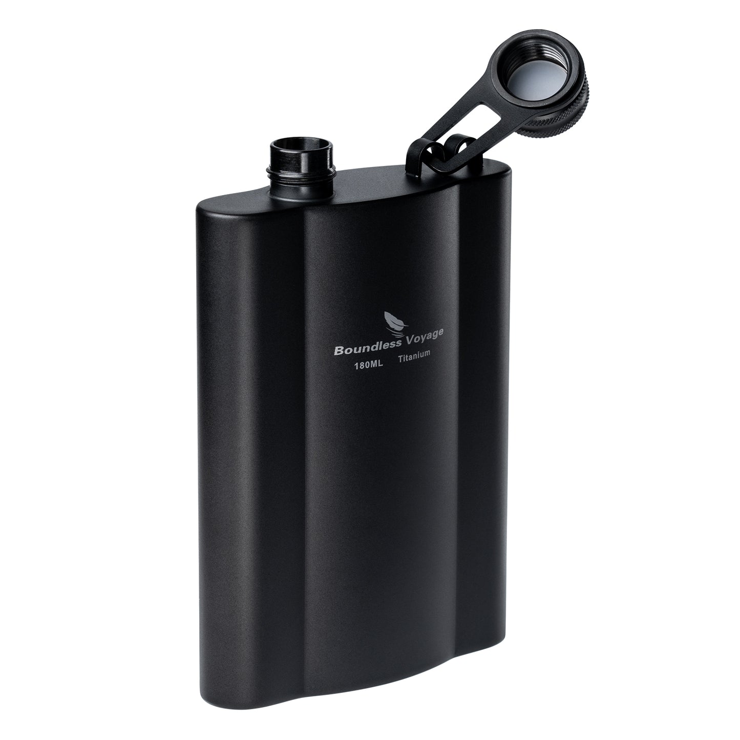 Boundless Voyage Titanium Hip Flask Adventure Awaits Embrace the Outdoors with our 180ml Camping Hip Flask Rust-Free Ultralight Small Liquor Flask Bottle for Whiskey Vodka Wine Outdoor Portable Travel Outdoor