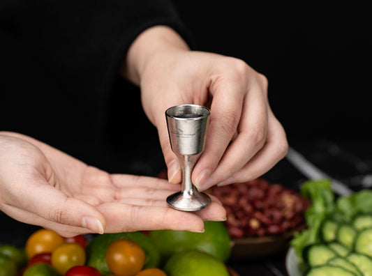 Boundless Voyage Titanium Mini Shot Glasses 10ml Ultralight Whiskey Tequila Drinking Cups for Camping Outdoor Travel