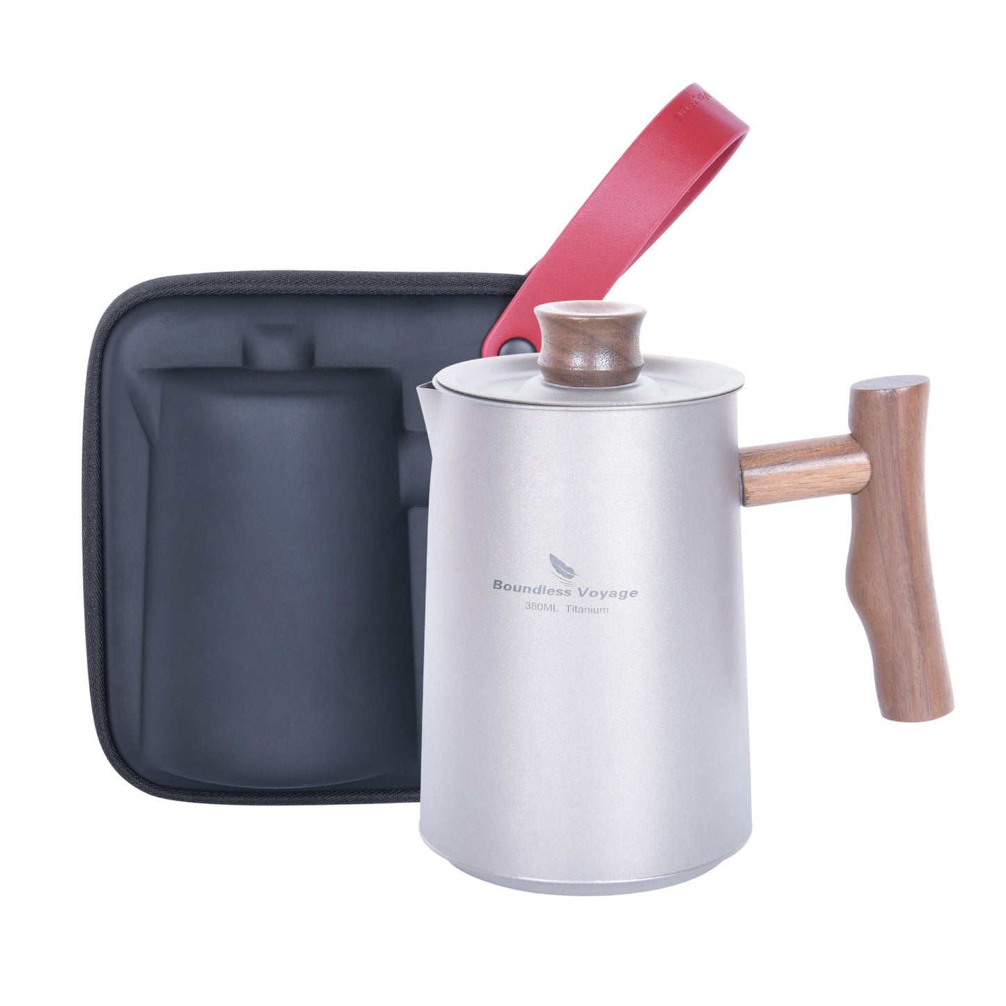 Boundless Voyage Titanium Coffee Kettle Cup For Outdoor Camping Travel Lightweight Picnic Hiking Tea Water Drinkware