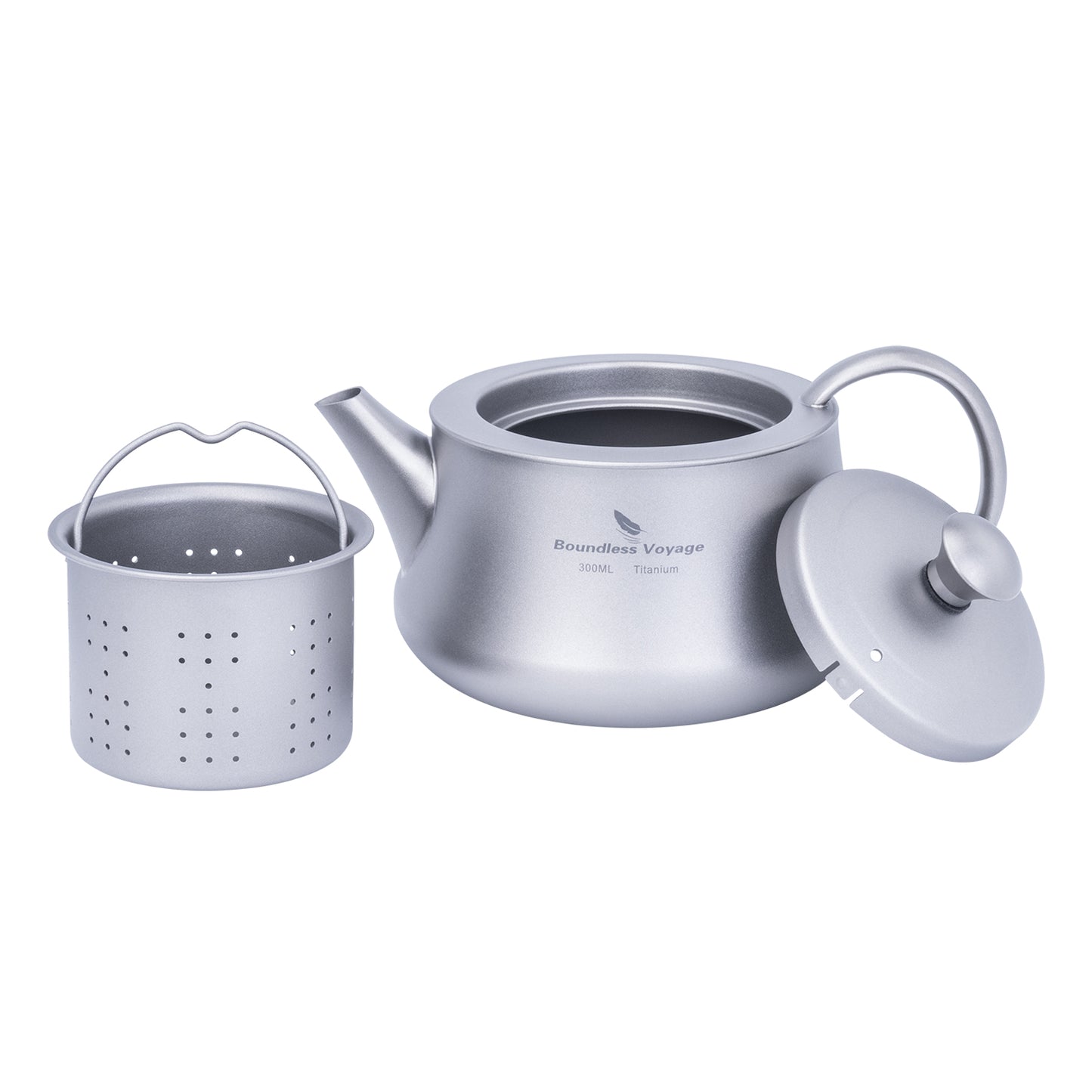 Boundless Voyage 300ml Titanium Kettle Portable Reusable Travel Coffee Tea Kettle
