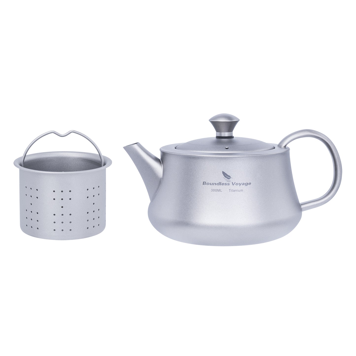 Boundless Voyage 300ml Titanium Kettle Portable Reusable Travel Coffee Tea Kettle