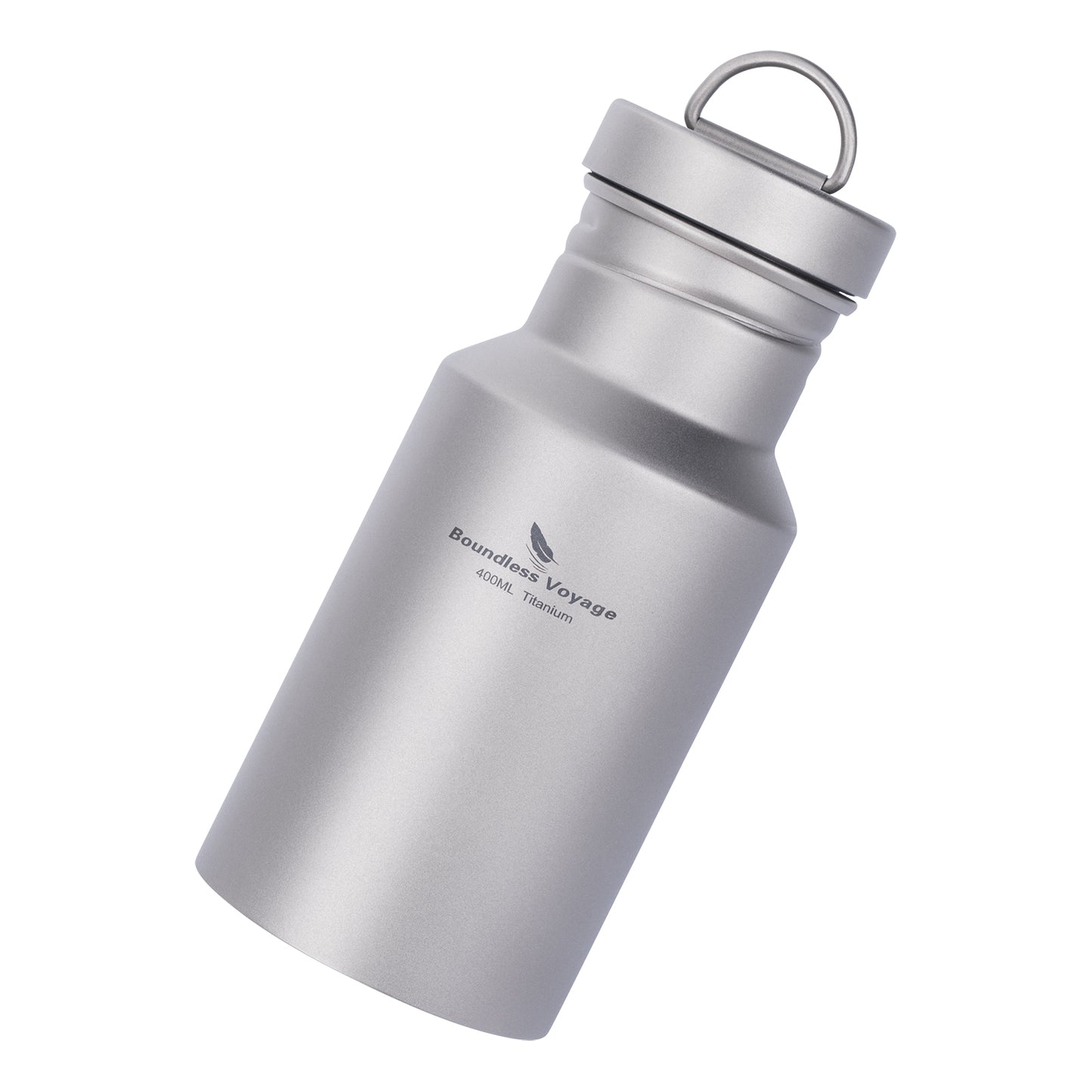 Boundless Voyage Titanium Water Bottle with Lid Wide Mouth Leak-Proof Reusable Sport Drinking Bottle for Camping Picnic Tea Coffee
