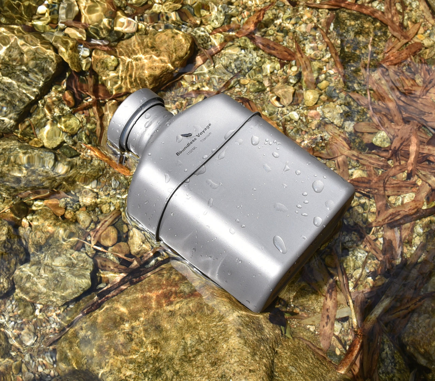 Boundless Voyage Titanium Military Canteen Set – Ultralight Outdoor Camping Mess Kit with Cups, Bowl & Kettle Water Bottle