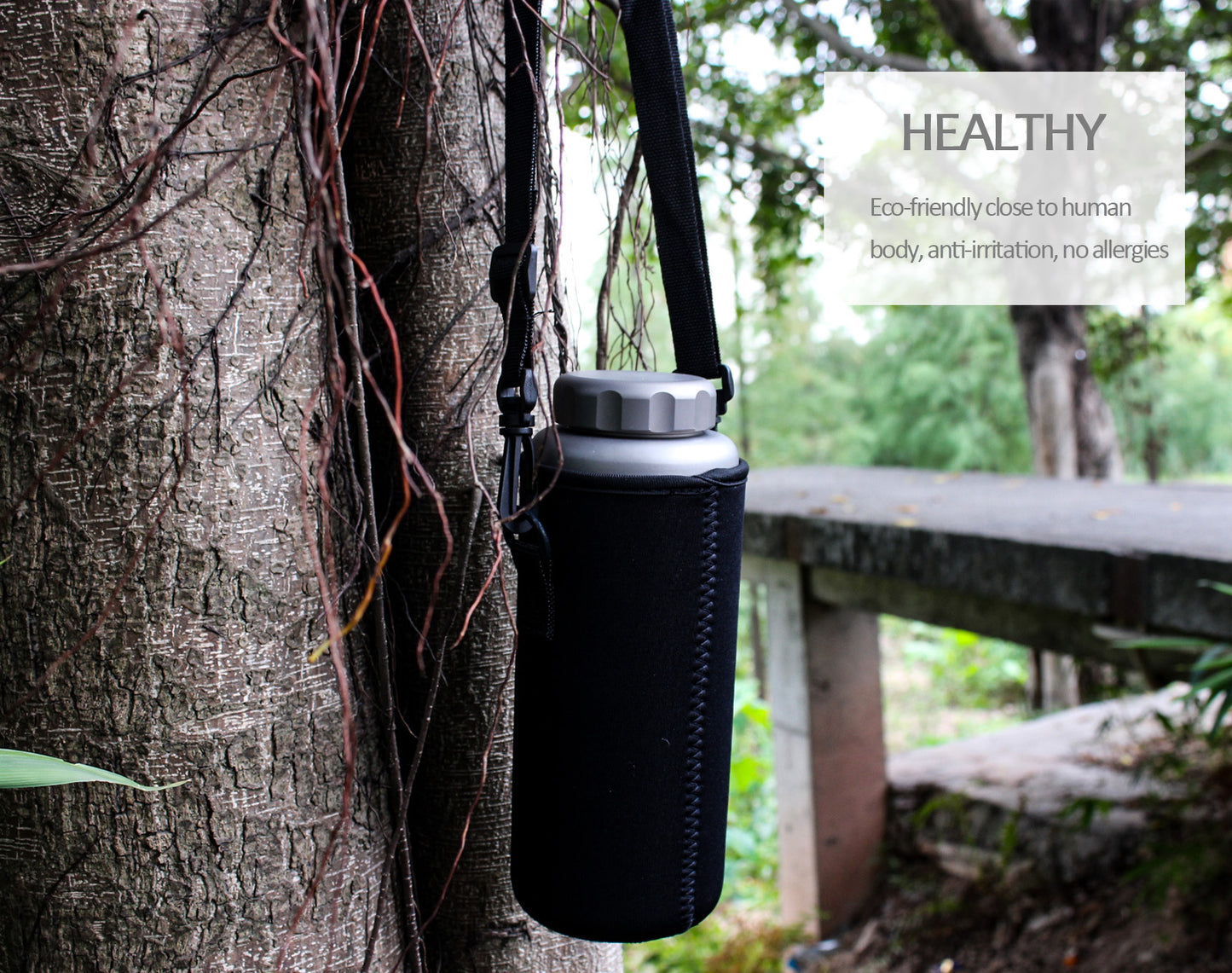 Boundless Voyage Titanium Water Bottle 1050ml For Outdoor Camping Hiking Lightweight Sport Bottle