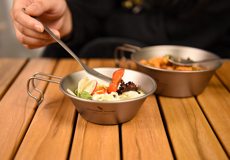 Boundless Voyage 300ml Titanium Sierra Cup Bowl – Lightweight Camping Mug with Handle