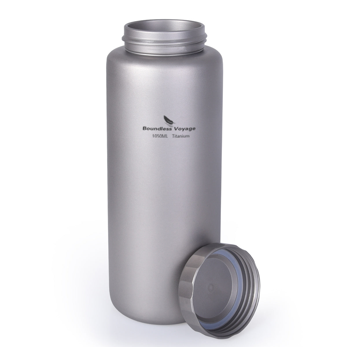 Boundless Voyage Titanium Water Bottle 1050ml For Outdoor Camping Hiking Lightweight Sport Bottle