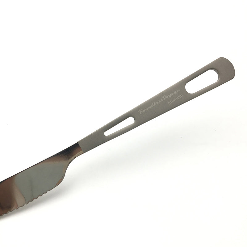 Boundless Voyage Titanium Cutlery Titanium Knife For Home Outdoor Camping Lightweight