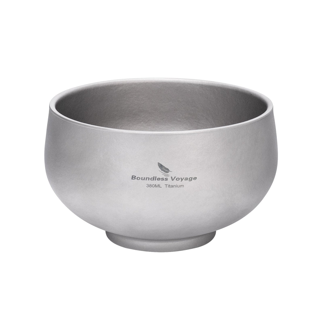 Double-wall titanium camping bowl illustrating insulated titanium tableware