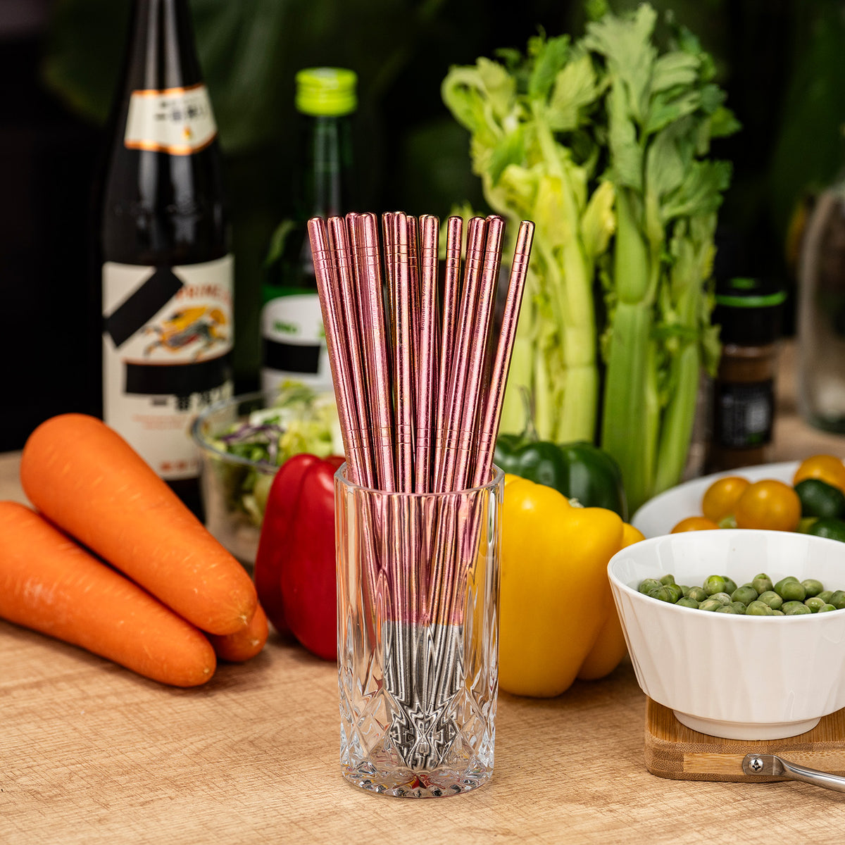 Boundless Voyage Colorful Titanium Chopsticks – Ultralight Non-Slip Reusable Chopsticks for Camping, Travel & Everyday Dining