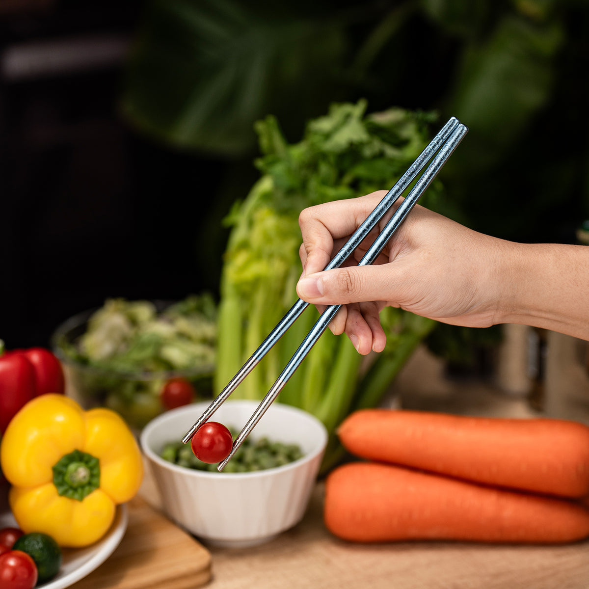 Boundless Voyage Colorful Titanium Chopsticks – Ultralight Non-Slip Reusable Chopsticks for Camping, Travel & Everyday Dining