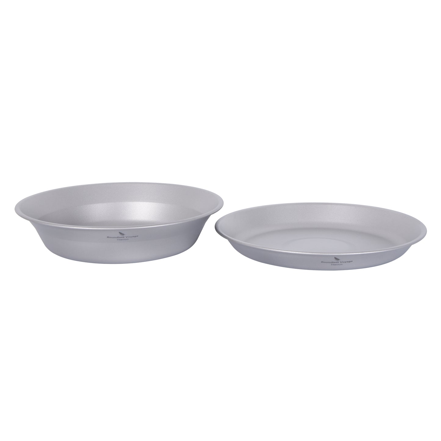 Boundless Voyage Titanium Pan Bowl Set with Carry Bag – Ultralight Camping Dish & Bowl Tableware for Backpacking, Hiking & Travel