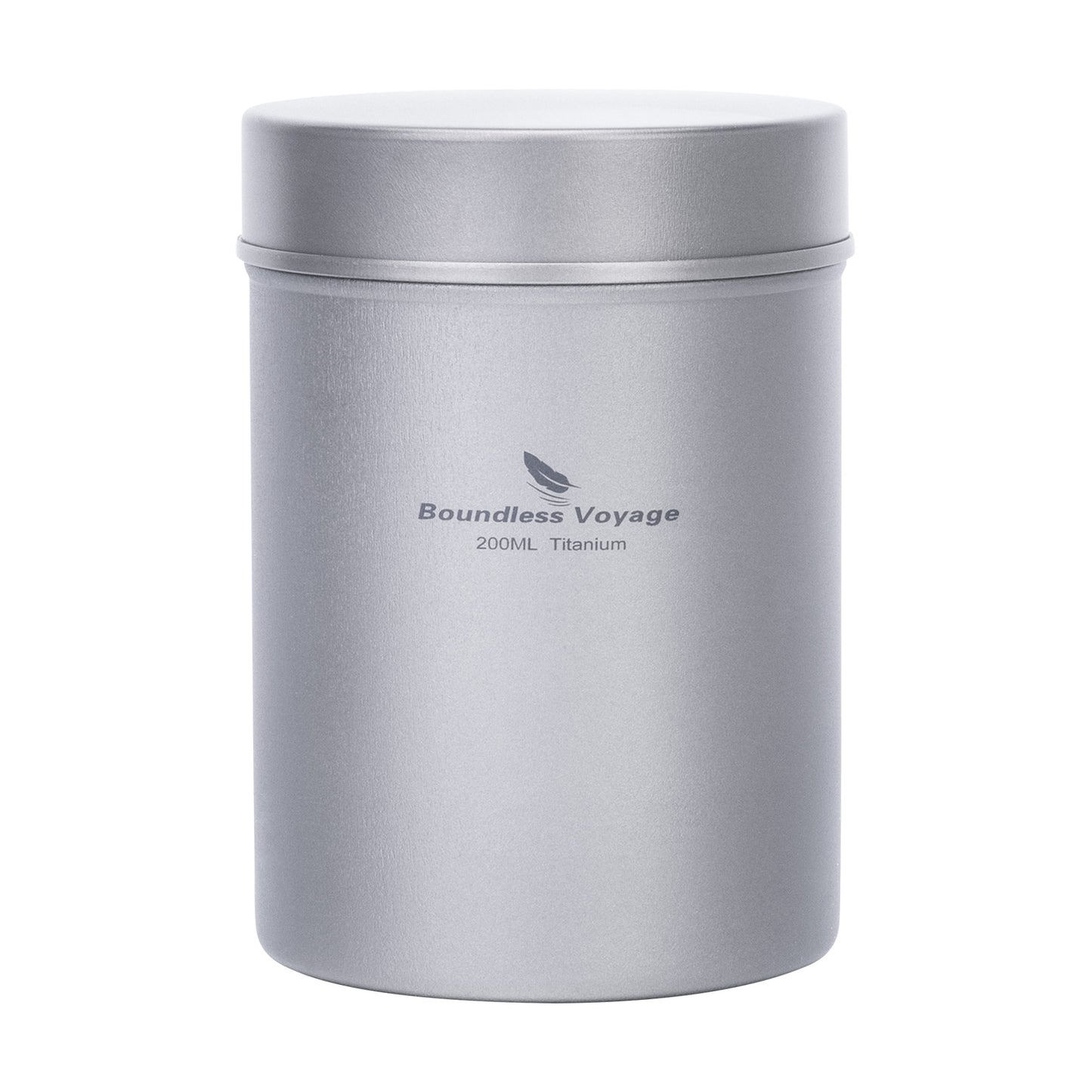 Boundless Voyage TA1 Titanium Tea Caddy Canister – Ultralight Portable Airtight Storage Container for Loose Tea, Coffee, Spices, Beans & Sugar