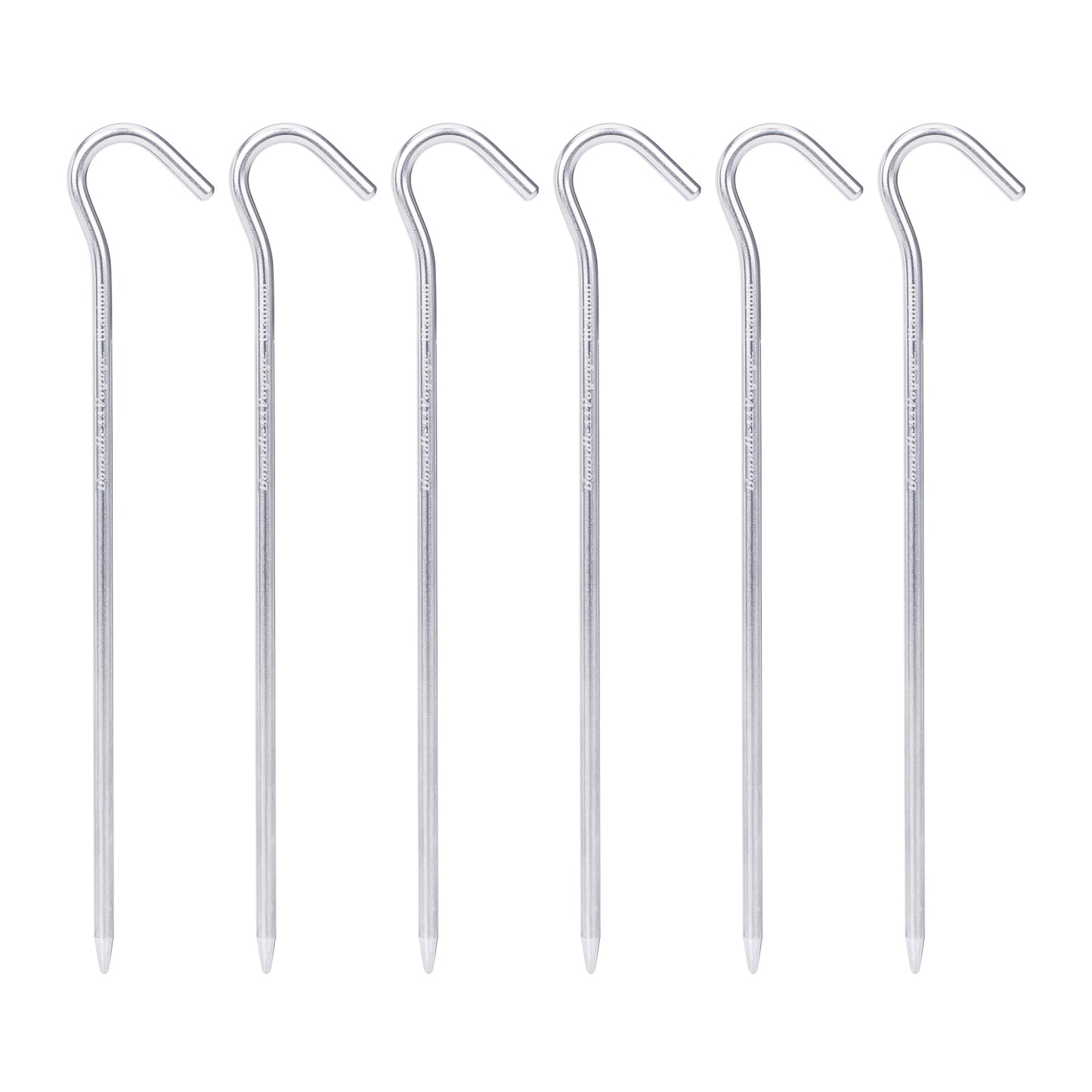 Boundless Voyage Heavy-Duty Titanium Tent Stakes 6pcs – Thickened Ultralight Camping Pegs for Hard Ground & Outdoor Use