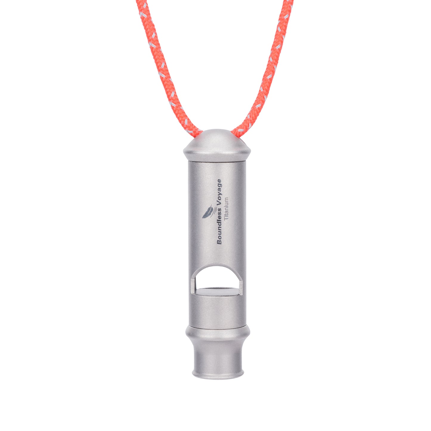 Boundless Voyage Titanium Emergency Signal Whistle – Loud Safety Whistle for Camping, Hiking, Training & Outdoor Use
