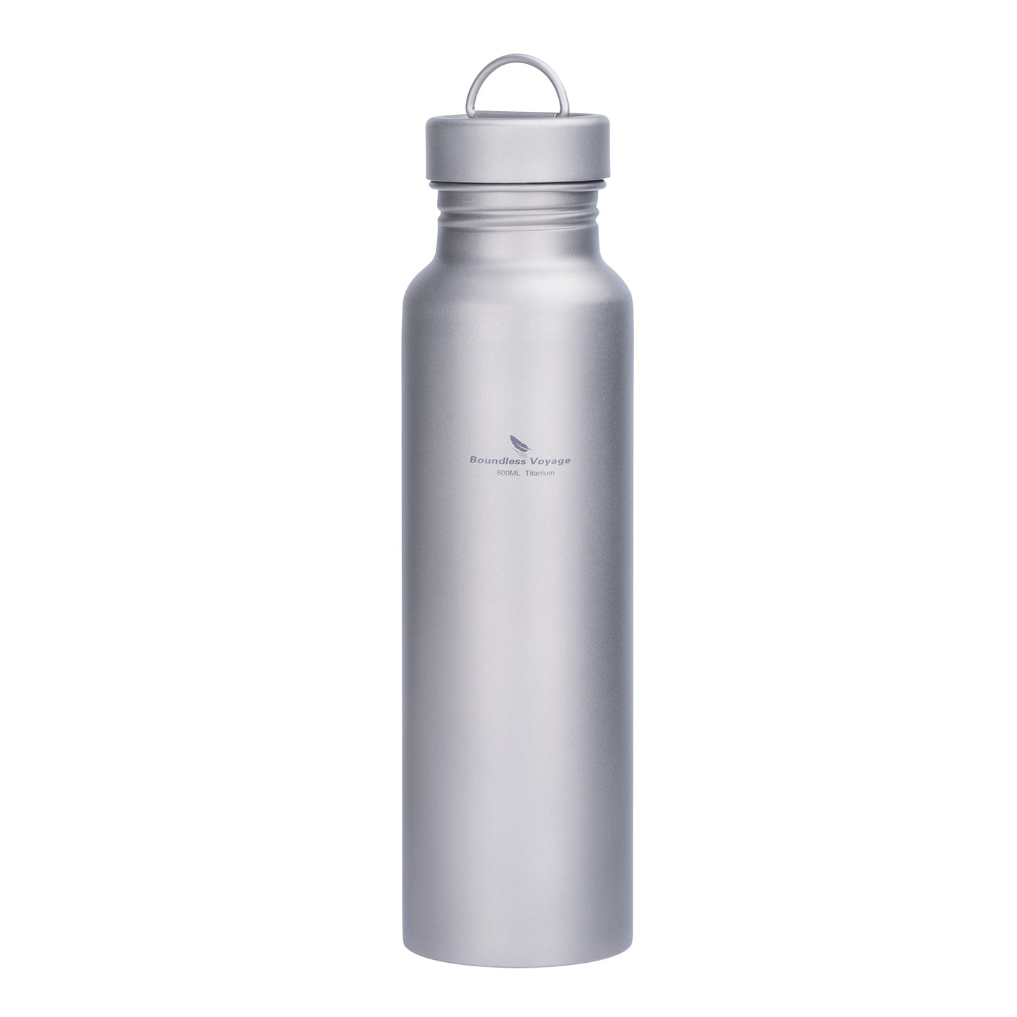 Boundless Voyage 800ml Pure Titanium Water Bottle with Titanium Lid | 27oz Ultralight Plastic-Free Sports Flask | Leakproof & Non-Toxic Metal Canteen for Cycling, Hiking & EDC