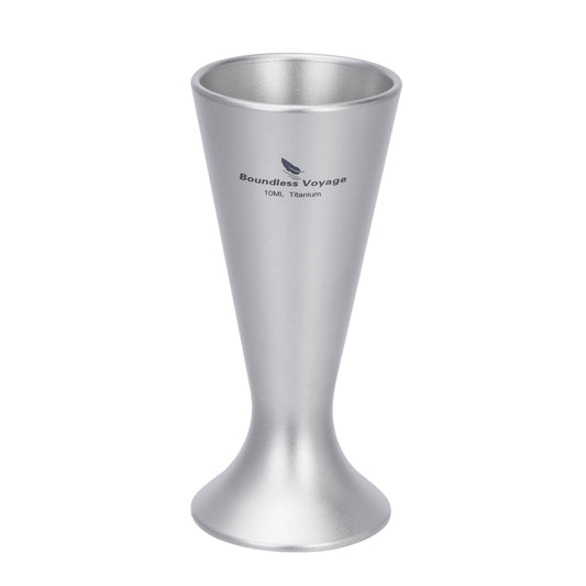 Boundless Voyage Titanium Shot Glasses – Ultralight Mini Tequila & Whiskey Cups, Durable Travel Drinkware for Camping, Parties & Bar Use