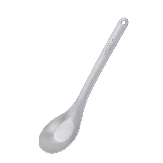 Boundless Voyage Titanium Spoon with Long Handle Outdoor Camping Ultralight Soup Spoon Cutlery Utensil