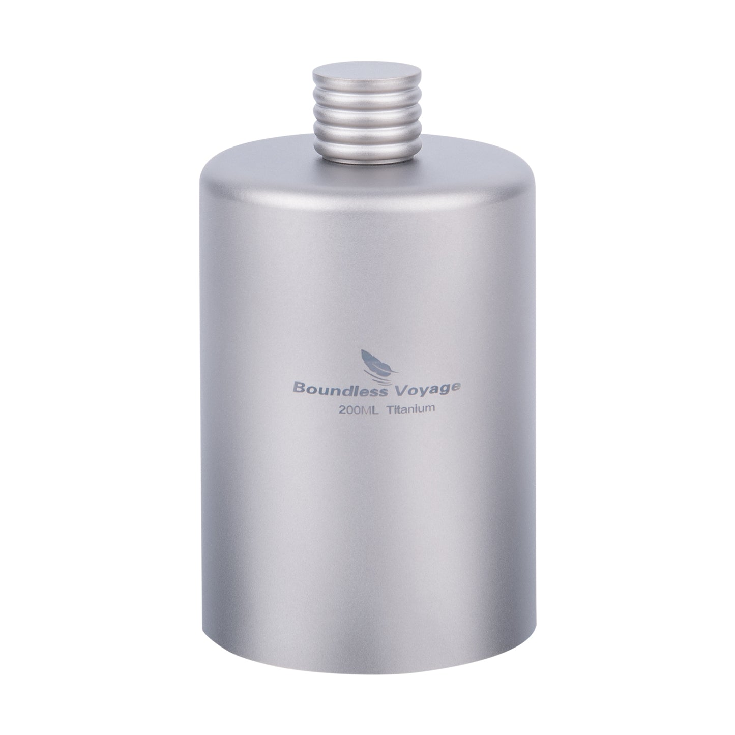 Boundless Voyage 200ml Titanium Pocket Flagon – Ultralight Portable Hip Flask for Camping, Hiking, Travel & Outdoor Adventures