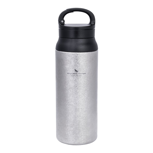 Boundless Voyage 600ml Titanium Double-Walled Cup with Lid – TA1 Insulated Travel Coffee & Tea Mug | Eco-Friendly, Portable & Reusable for Hot & Cold Beverages