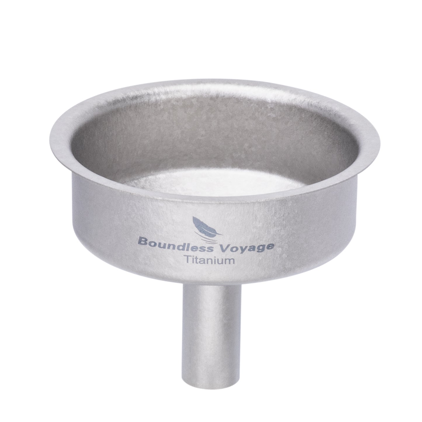 Boundless Voyage Ultralight Titanium Funnel | Food-Grade Portable Pouring Tool for Hip Flasks & Water Bottles | Mini Liquid & Powder Filter for Camping, Travel & Home Use
