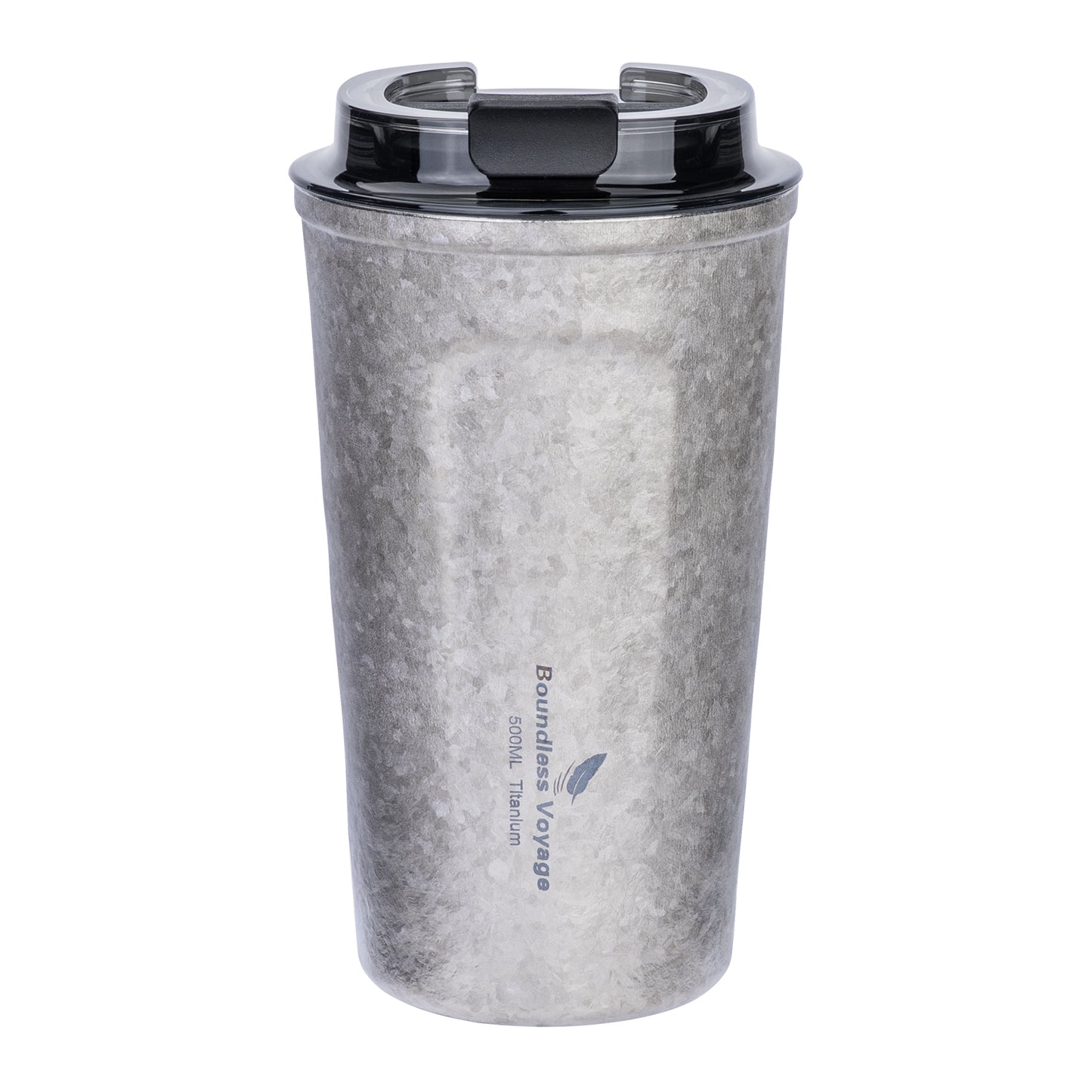 Boundless Voyage Titanium Thermos Bottle with Lid Double-Walled Insulated Water Mug 500ml