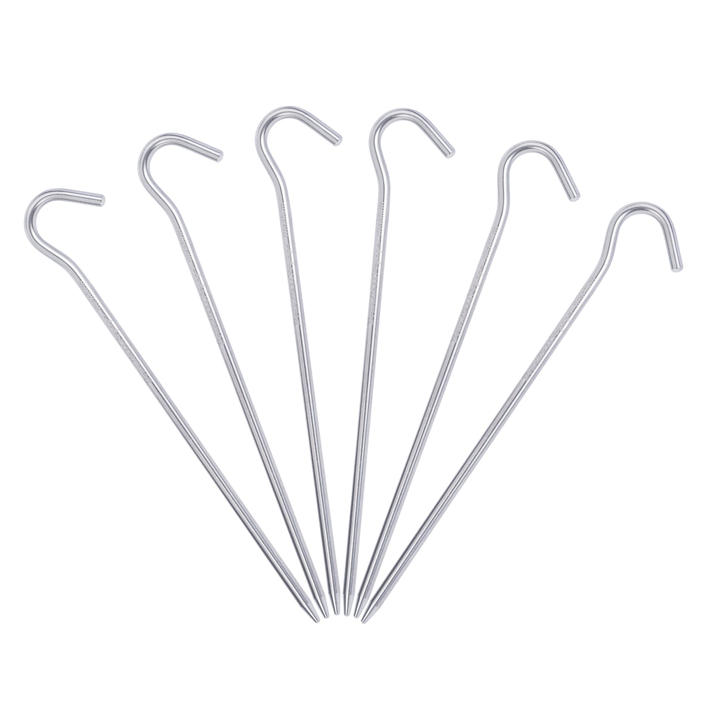 Boundless Voyage Heavy-Duty Titanium Tent Stakes 6pcs – Thickened Ultralight Camping Pegs for Hard Ground & Outdoor Use