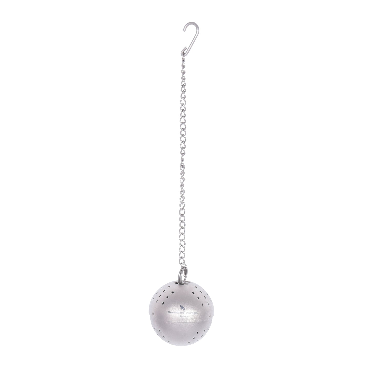 Boundless Voyage 10g Ultralight Titanium Tea Ball Infuser | Extra Fine Mesh Tea Steeper with Extended Chain | Rust-Proof Portable Filter for Loose Leaf Tea