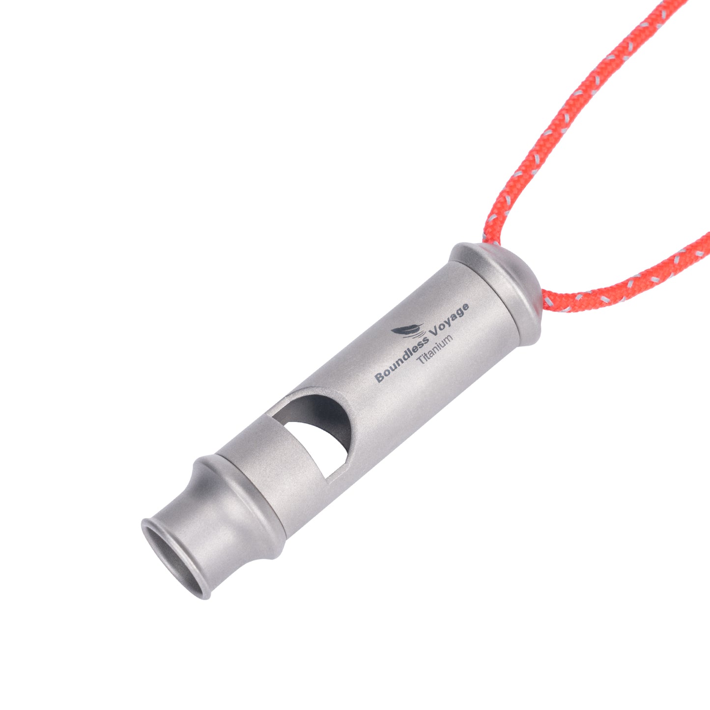 Boundless Voyage Titanium Emergency Signal Whistle – Loud Safety Whistle for Camping, Hiking, Training & Outdoor Use