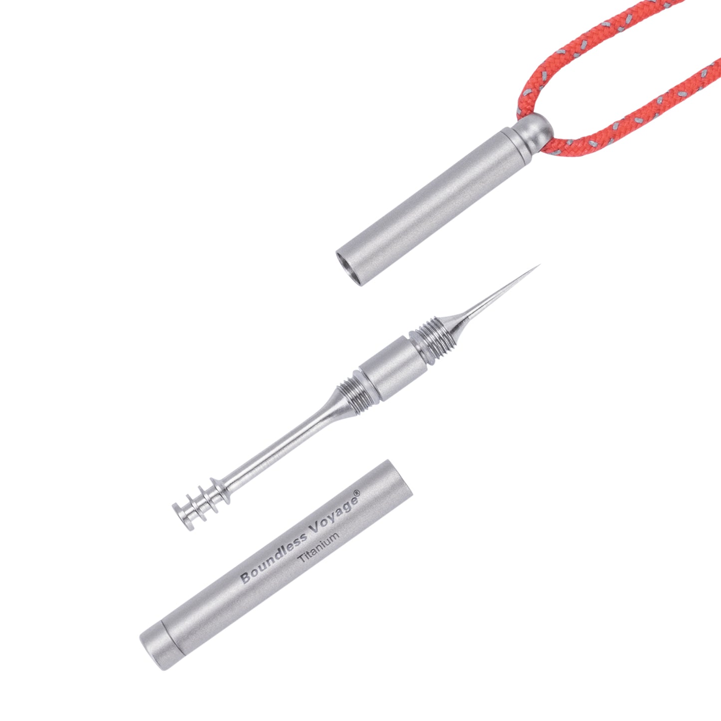 Boundless Voyage Titanium Toothpick Holder – Mini Portable EDC Toothpick Case & Multi-Use Tool for Travel & Outdoor