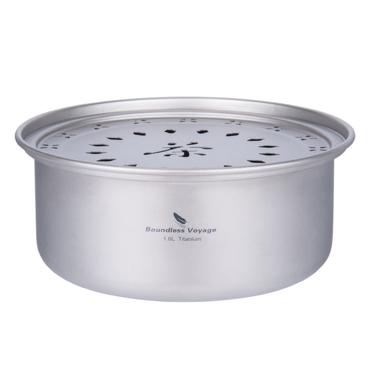 Boundless Voyage Titanium Tea Tray – Portable Gongfu Tea Board for Outdoor Tea Brewing, Camping, Travel & Car Tea Setup