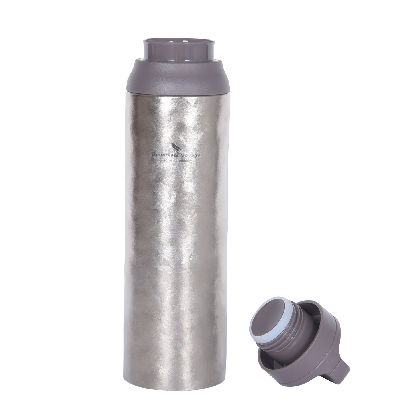 Boundless Voyage Titanium Water Bottle Vacuum Insulated Flask with Lid Water Jug, Keeps Hot or Cold (27oz/800ml)