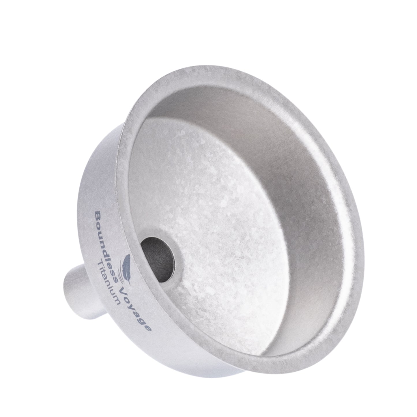 Boundless Voyage Ultralight Titanium Funnel | Food-Grade Portable Pouring Tool for Hip Flasks & Water Bottles | Mini Liquid & Powder Filter for Camping, Travel & Home Use