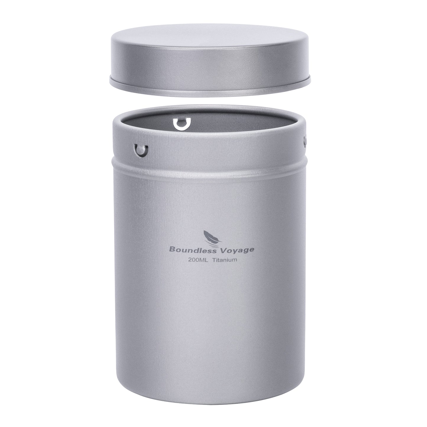 Boundless Voyage TA1 Titanium Tea Caddy Canister – Ultralight Portable Airtight Storage Container for Loose Tea, Coffee, Spices, Beans & Sugar