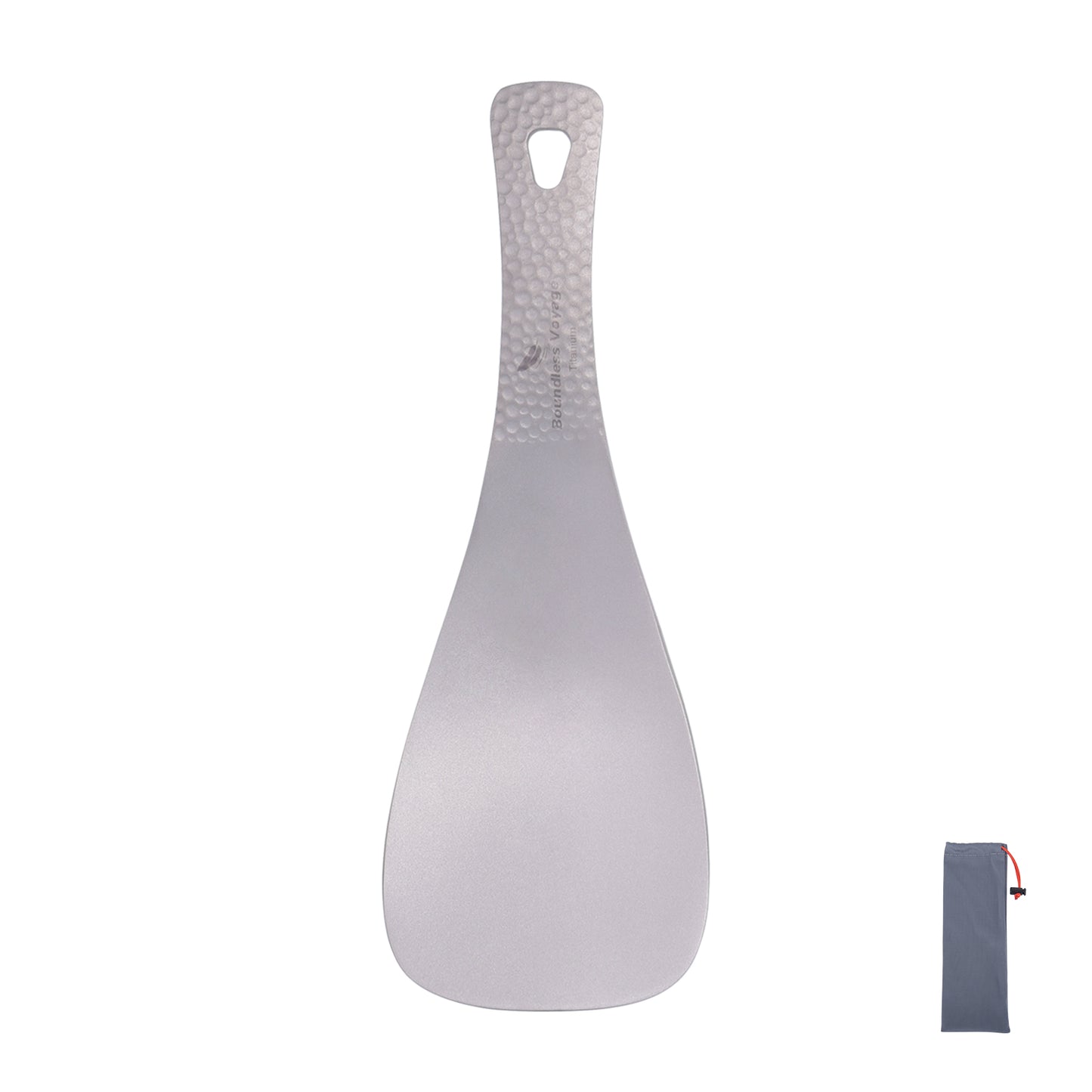 Boundless Voyage Titanium Rice Spoon Pure Titanium Thickened Rice Paddle for Camping, Outdoor Cooking & Home Kitchen