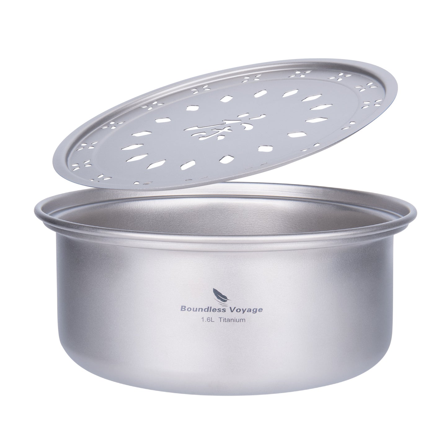 Boundless Voyage Titanium Tea Tray – Portable Gongfu Tea Board for Outdoor Tea Brewing, Camping, Travel & Car Tea Setup