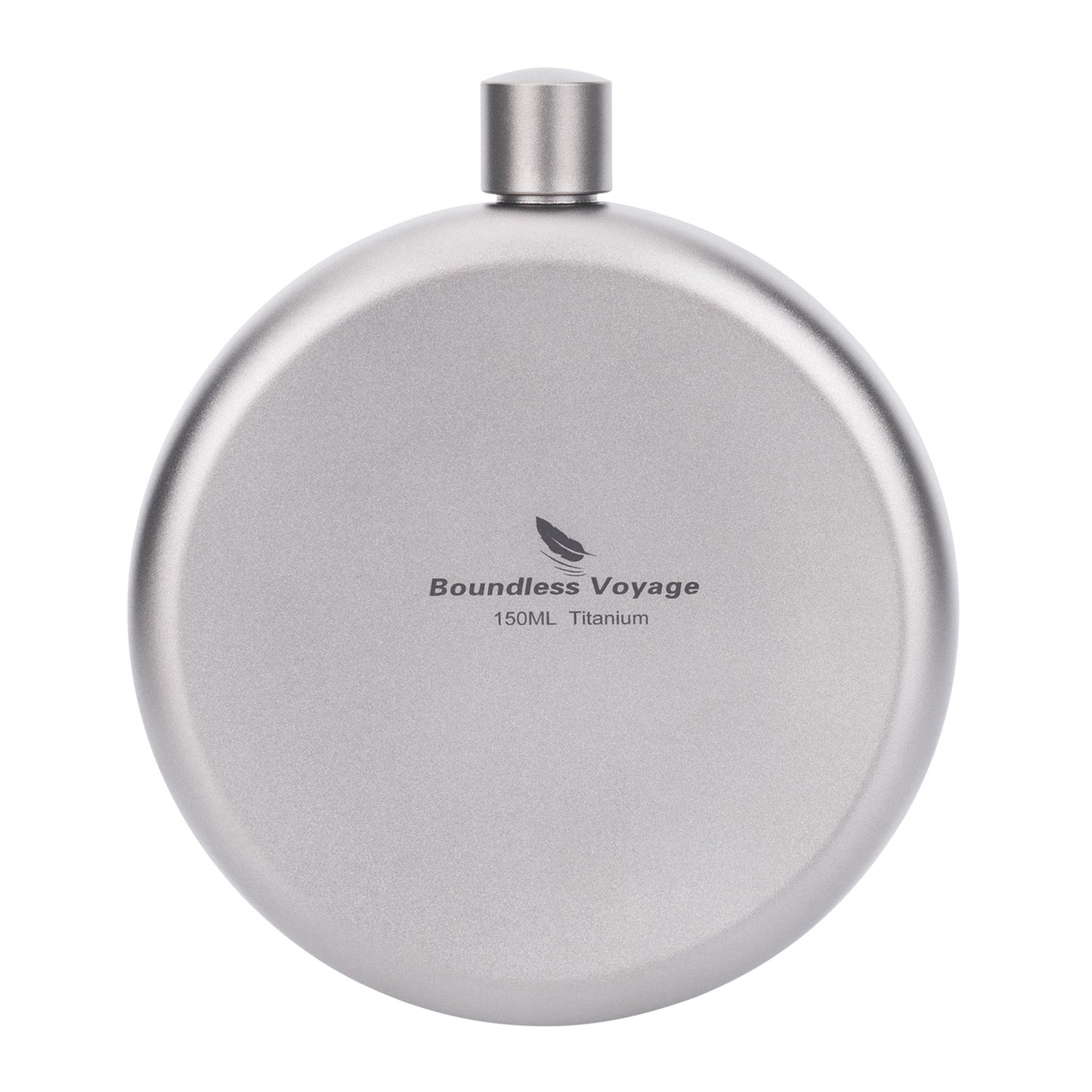 Boundless Voyage Camping Titanium Hip Flask Portable Round Wine Bottle With Funnel Whiskey Alcohol Drink ware Accessories